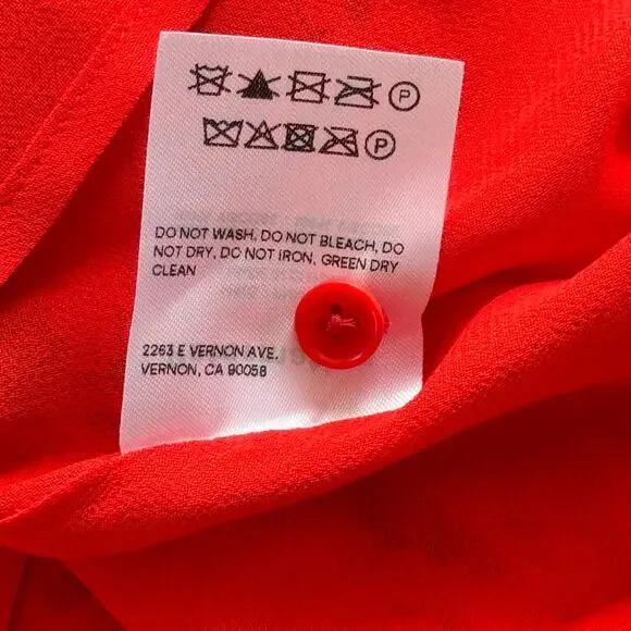 Reformation Andre Floral Crepe Midi Dress in Nina Red‎ Size 6 - Picture 9 of 9